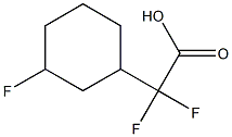 2,2-difluoro-2-(3-fluorocyclohexyl)acetic acid Structure