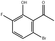 6'-Bromo-3'-fluoro-2'-hydroxyacetophenone 구조식 이미지