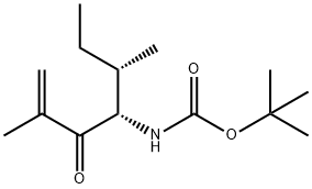 tert-Butyl ((4S,5S)-2,5-dimethyl-3-oxohept-1-en-4-yl)carbamate Structure