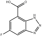 6-fluoro-1H-1,2,3-benzotriazole-4-carboxylic acid Structure