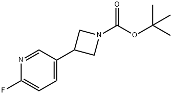 tert-Butyl 3-(6-fluoropyridin-3-yl)azetidine-1-carboxylate Structure