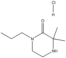 3,3-dimethyl-1-propylpiperazin-2-one hydrochloride 구조식 이미지