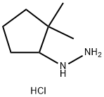 (2,2-dimethylcyclopentyl)hydrazine hydrochloride Structure