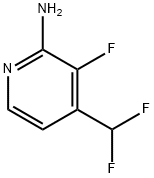 4-(Difluoromethyl)-3-fluoropyridin-2-amine Structure