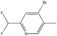 4-bromo-2-(difluoromethyl)-5-methylpyridine Structure