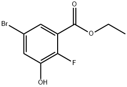 ethyl 5-bromo-2-fluoro-3-hydroxybenzoate Structure