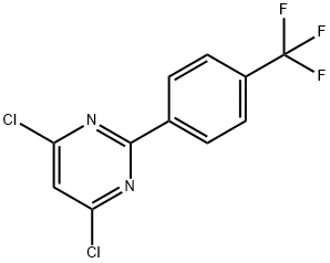 4,6-Dichloro-2-(4-trifluoromethylphenyl)pyrimidine 구조식 이미지