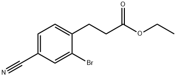 3-(2-bromo-4-cyanophenyl)-propanoic acid Structure