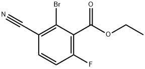 Ethyl 2-bromo-3-cyano-6-fluorobenzoate 구조식 이미지