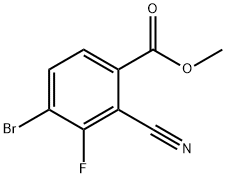 Methyl 4-bromo-2-cyano-3-fluorobenzoate Structure