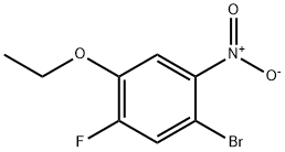 1-Bromo-4-ethoxy-5-fluoro-2-nitrobenzene Structure