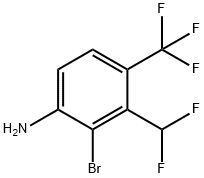 2-Bromo-3-difluoromethyl-4-(trifluoromethyl)aniline 구조식 이미지