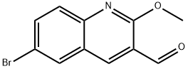 6-bromo-2-methoxyquinoline-3-carbaldehyde Structure