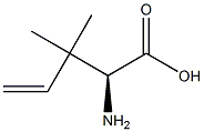 (2S)-2-amino-3,3-dimethylpent-4-enoic acid Structure