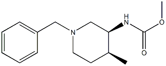 methyl ((3S,4S)-1-benzyl-4-methylpiperidin-3-yl)carbamate Structure