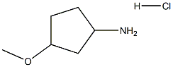 3-methoxycyclopentanamine hydrochloride Structure