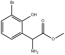 METHYL 2-AMINO-2-(3-BROMO-2-HYDROXYPHENYL)ACETATE 구조식 이미지