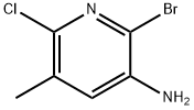 2-Bromo-6-chloro-5-methylpyridin-3-amine 구조식 이미지