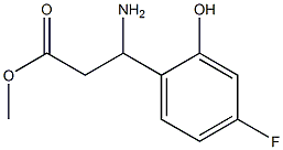 METHYL 3-AMINO-3-(4-FLUORO-2-HYDROXYPHENYL)PROPANOATE 구조식 이미지