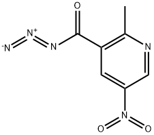 azido(2-Methyl-5-nitropyridin-3-yl)Methanone 구조식 이미지