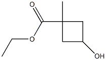 ethyl 3-hydroxy-1-methyl-cyclobutanecarboxylate Structure