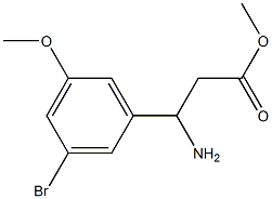 METHYL 3-AMINO-3-(3-BROMO-5-METHOXYLPHENYL)PROPANOATE Structure