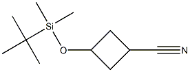 3-[(tert-butyldimethylsilyl)oxy]cyclobutane-1-carbonitrile 구조식 이미지