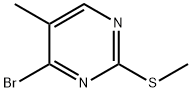 4-Bromo-5-methyl-2-(methylthio)pyrimidine 구조식 이미지