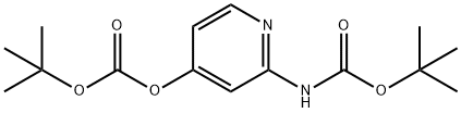 TERT-BUTYL 4-(TERT-BUTOXYCARBONYLOXY)PYRIDIN-2-YLCARBAMATE Structure