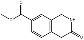 methyl 3-oxo-1,2,3,4-tetrahydroisoquinoline-7-carboxylate 구조식 이미지
