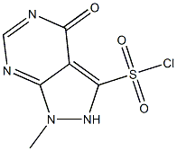 1-methyl-4-oxo-2,4-dihydro-1H-pyrazolo[3,4-d]pyrimidine-3-sulfonyl chloride Structure