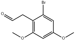 Benzeneacetaldehyde, 2-bromo-4,6-dimethoxy- Structure