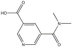 5-(dimethylcarbamoyl)pyridine-3-carboxylic acid Structure