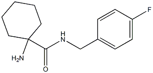 1-amino-N-(4-fluorobenzyl)cyclohexanecarboxamide Structure