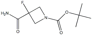 tert-butyl 3-carbamoyl-3-fluoroazetidine-1-carboxylate Structure