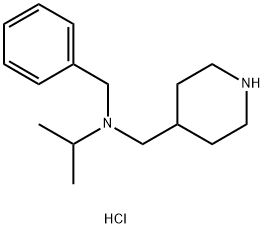 benzyl(piperidin-4-ylmethyl)propan-2-ylamine 구조식 이미지