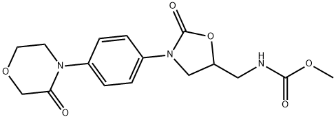 (S)-methyl((2-oxo-3-(4-(3-oxomorpholino)phenyl)oxazolidin-5-yl) methyl)carbamate Structure