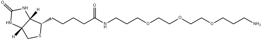 N-(13-amino-4,7,10-trioxatridecanyl)-D-biotinamide Structure