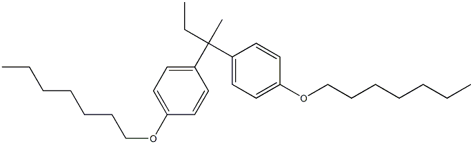 2,2-bis(4-(heptyloxy)phenyl)butane Structure