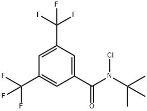 N-Chloro-N-(1,1-dimethylethyl)-3,5-bis(trifluoromethyl)-benzamide Structure