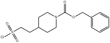 benzyl 4-(2-(chlorosulfonyl)ethyl)piperidine-1-carboxylate Structure