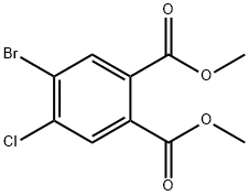 Dimethyl 3-bromo-4-chlorophthalate Structure