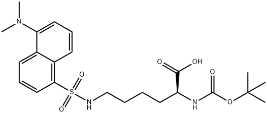 N-alpha-Boc-Nepsilon-dansyl-L-lysine Structure