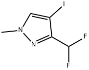 3-(difluoromethyl)-4-iodo-1-methyl-1H-pyrazole Structure