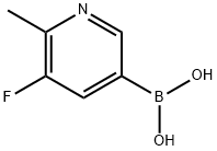 (5-Fluoro-6-methylpyridin-3-yl)boronic acid 구조식 이미지