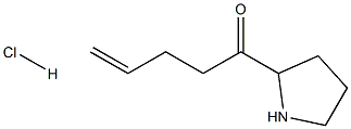 1-(pyrrolidin-2-yl)pent-4-en-1-one hydrochloride 구조식 이미지