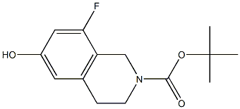 tert-butyl 8-fluoro-6-hydroxy-1,2,3,4-tetrahydroisoquinoline-2-carboxylate Structure