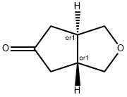 (3aS,6aS)-tetrahydro-1H-cyclopenta[c]furan-5(3H)-one Structure