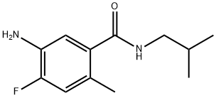 5-Amino-4-fluoro-N-isobutyl-2-methylbenzamide 구조식 이미지