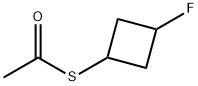 1-[(3-fluorocyclobutyl)sulfanyl]ethan-1-one Structure